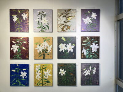 2024年12月-2025年1月 「46回生 高1 日本画 ユリ」